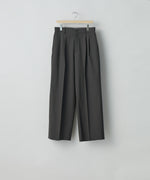 画像をギャラリービューアに読み込む, ssstein(シュタイン)の24AWコレクション LONG WIDE TROUSERS (2/72 WOOL GABARDINE) - GREY KHAKI 公式通販サイトsession福岡セレクトショップ
