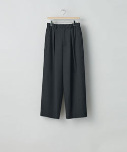 ssstein(シュタイン)の24AWコレクション EASY WIDE TROUSERS (2/72 WOOL GABARDINE) - BLACK 公式通販サイトsession福岡セレクトショップ