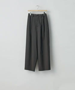 ssstein(シュタイン)の24AWコレクション EASY WIDE TROUSERS (2/72 WOOL GABARDINE) - GREY KHAKI 公式通販サイトsession福岡セレクトショップ