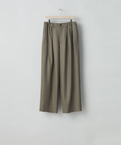 ssstein(シュタイン)の24AWコレクション EASY WIDE TROUSERS (2/72梳毛フラノ) - DARK BEIGE 公式通販サイトsession福岡セレクトショップ