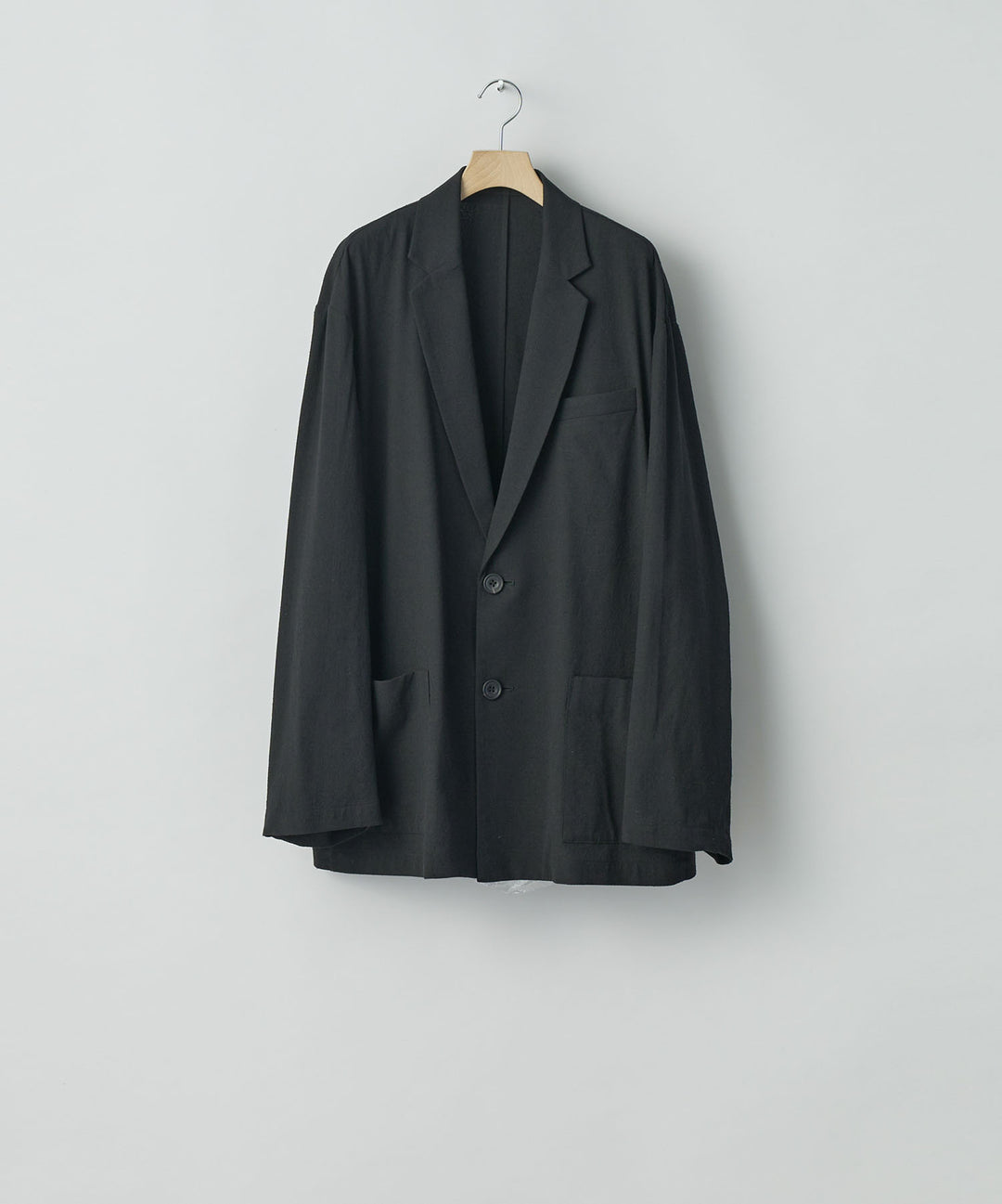 ssstein(シュタイン)の24AWコレクション SILK NEP CLOTH SINGLE BREASTED JACKET - BLACK 公式通販サイトsession福岡セレクトショップ