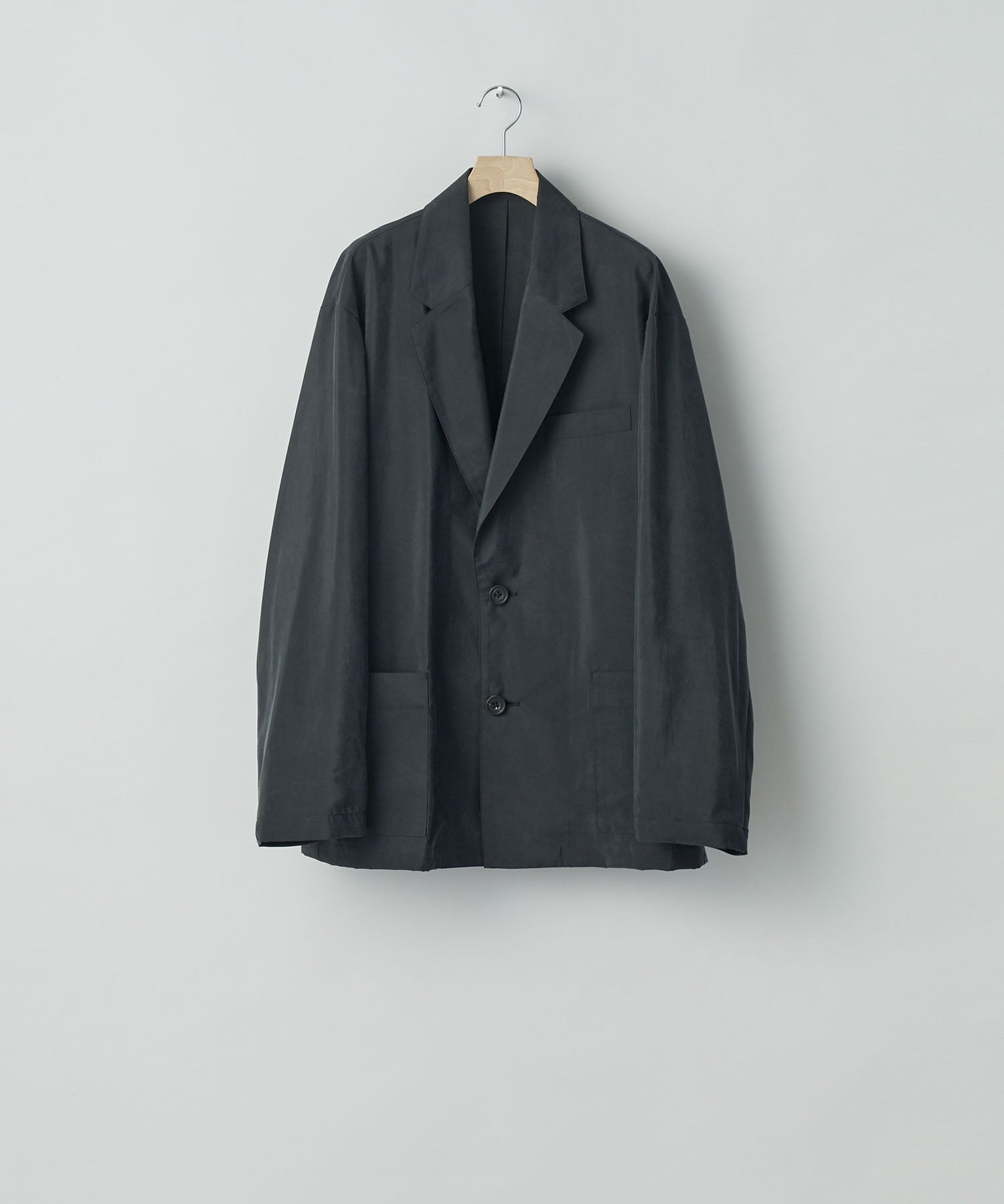 ssstein(シュタイン)の24AWコレクション SILK NYLON SINGLE BREASTED JACKET - BLACK 公式通販サイトsession福岡セレクトショップ