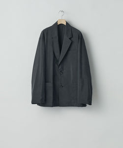 ssstein(シュタイン)の24AWコレクション SILK NYLON SINGLE BREASTED JACKET - BLACK 公式通販サイトsession福岡セレクトショップ