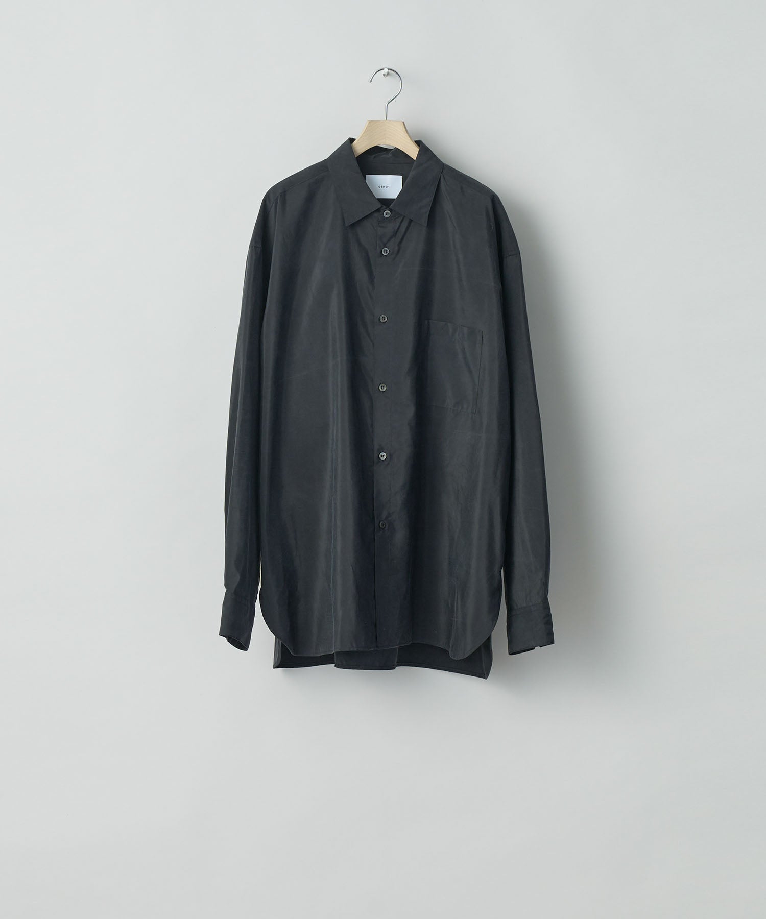 ssstein(シュタイン)の24AWコレクション SILK NYLON OVERSIZED DOWN PAT SHIRT - BLACK 公式通販サイトsession福岡セレクトショップ