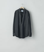 画像をギャラリービューアに読み込む, ssstein(シュタイン)の24AWコレクション SILK NYLON SKIPPER SHIRT - BLACK 公式通販サイトsession福岡セレクトショップ
