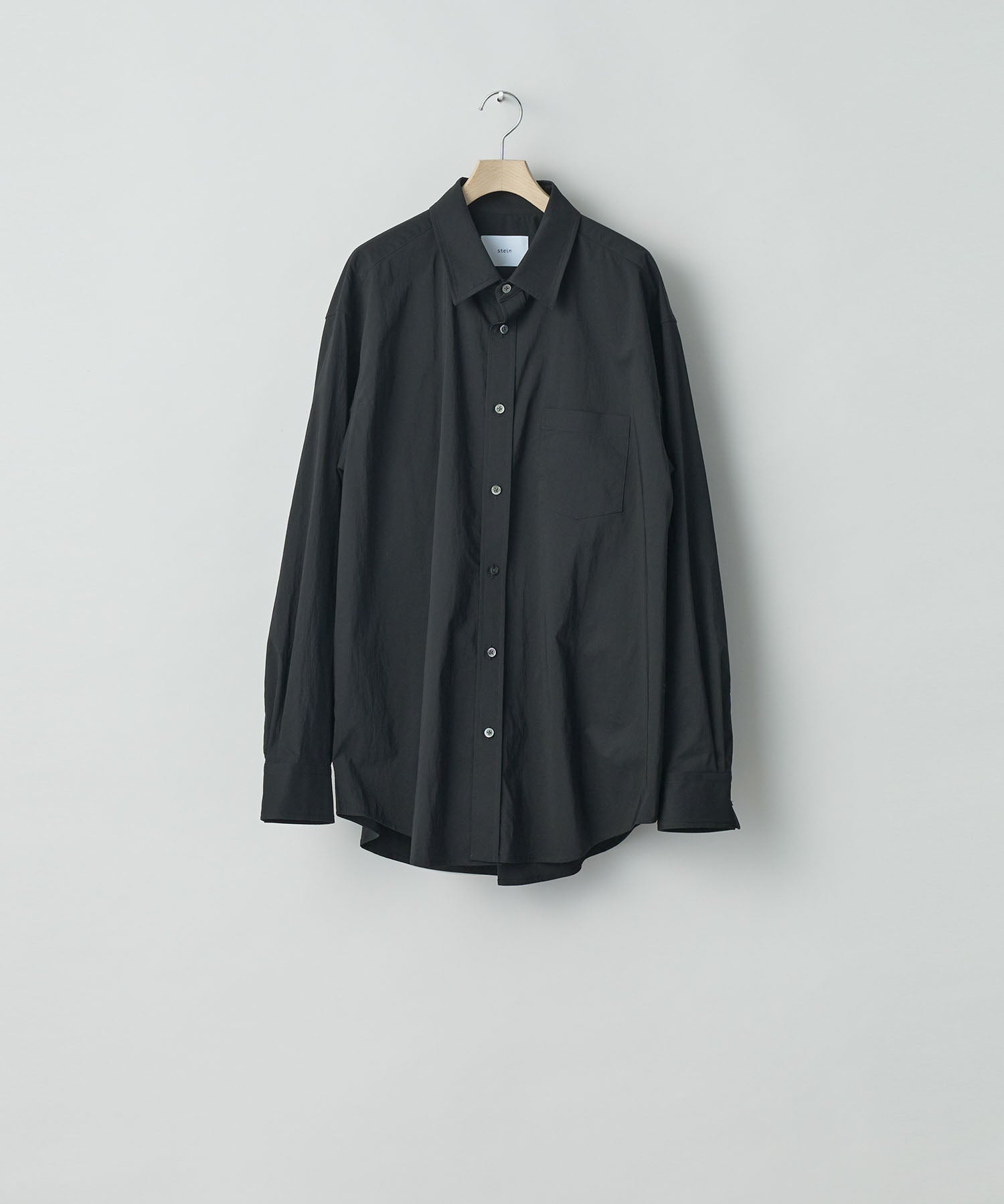 ssstein(シュタイン)の24AWコレクション WINDPROOF NYLON STANDARD SHIRT - BLACK 公式通販サイトsession福岡セレクトショップ