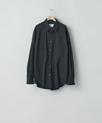 画像をギャラリービューアに読み込む, ssstein(シュタイン)の24AWコレクション WINDPROOF NYLON STANDARD SHIRT - BLACK 公式通販サイトsession福岡セレクトショップ
