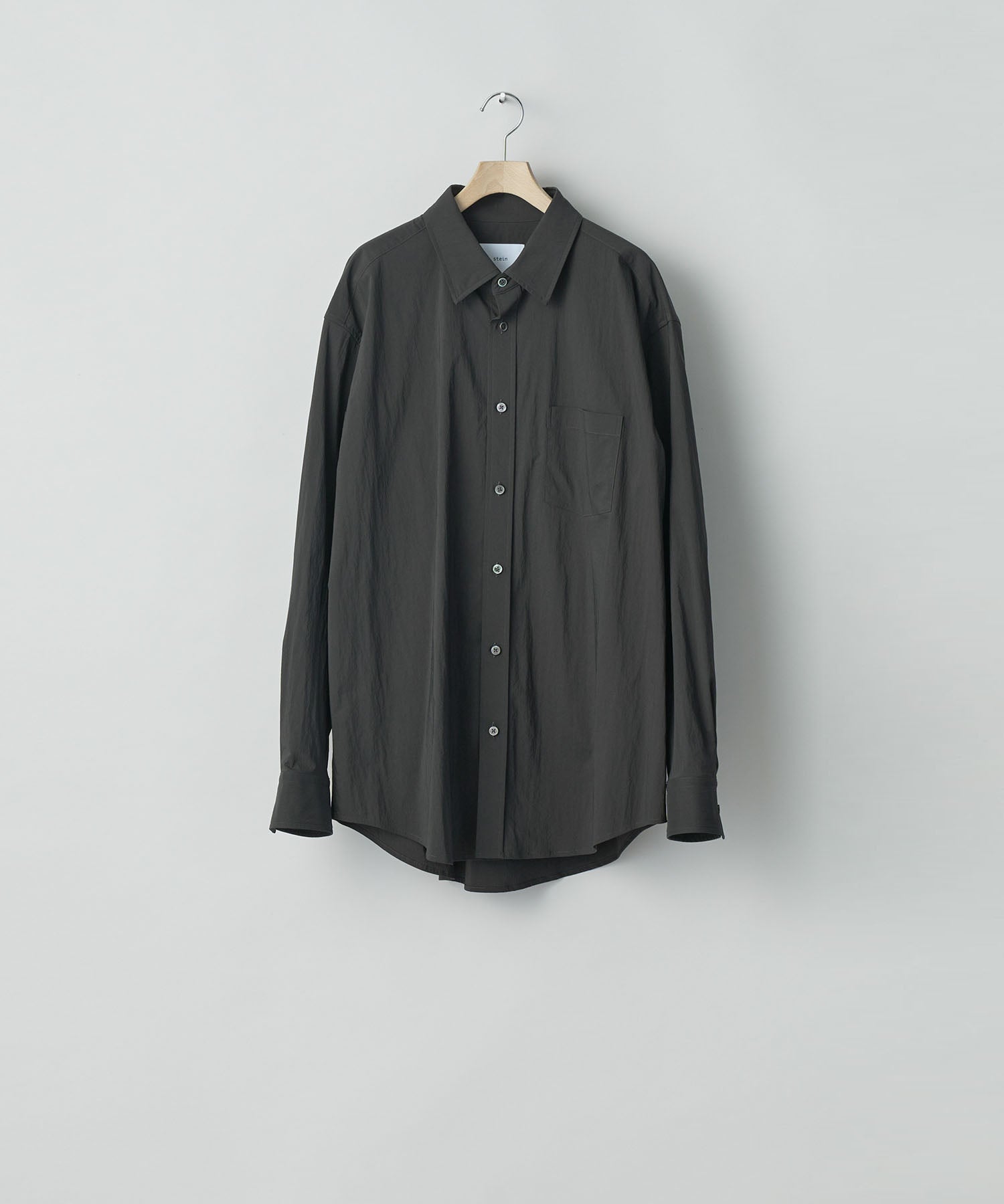 ssstein(シュタイン)の24AWコレクション WINDPROOF NYLON STANDARD SHIRT - GREY KHAKI 公式通販サイトsession福岡セレクトショップ