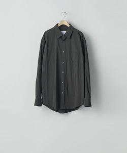 ssstein(シュタイン)の24AWコレクション WINDPROOF NYLON STANDARD SHIRT - GREY KHAKI 公式通販サイトsession福岡セレクトショップ