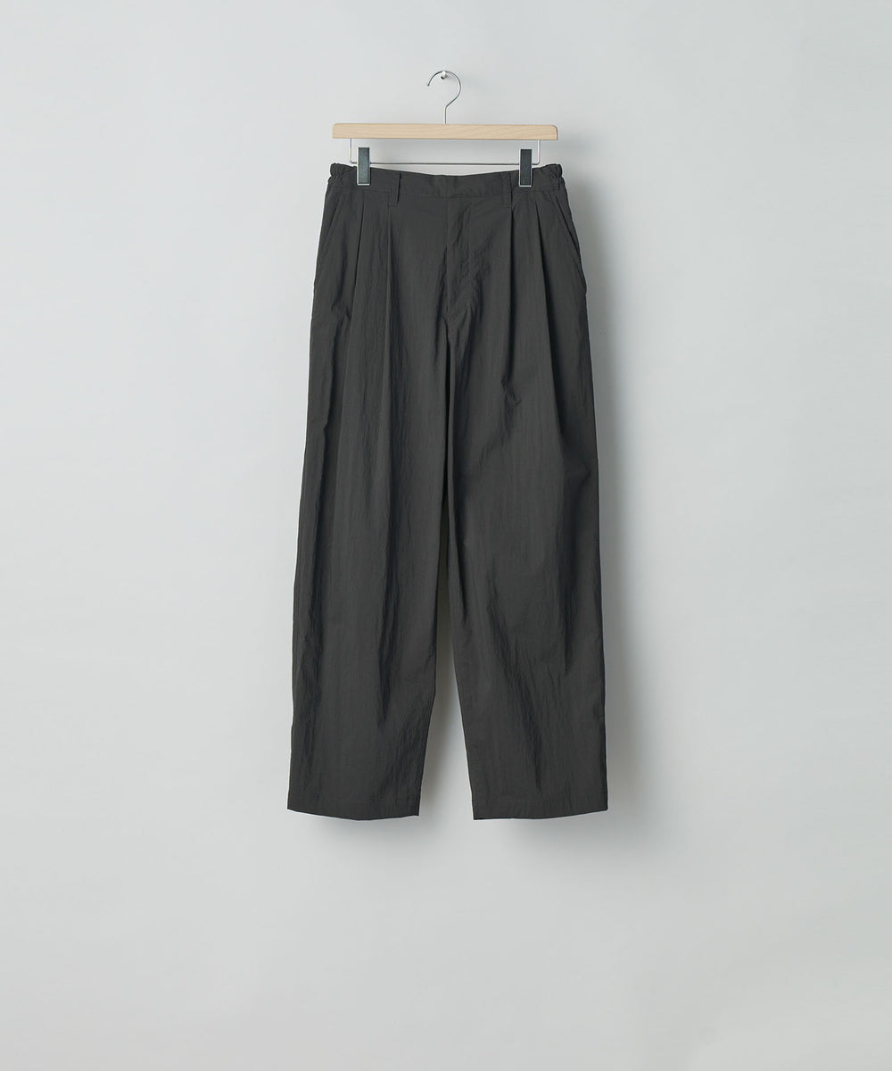 ssstein(シュタイン)の24AWコレクション WINDPROOF NYLON EASY WIDE TROUSERS - GREY KHAKI 公式通販サイトsession福岡セレクトショップ