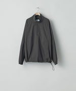 画像をギャラリービューアに読み込む, ssstein(シュタイン)の24AWコレクション WINDBREAKER NYLON HALF ZIP PULLOVER - CHARCOAL 公式通販サイトsession福岡セレクトショップ
