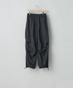 画像をギャラリービューアに読み込む, ssstein(シュタイン)の24AWコレクション NYLON TWILL CARGO EASY TROUSERS - BLACK 公式通販サイトsession福岡セレクトショップ
