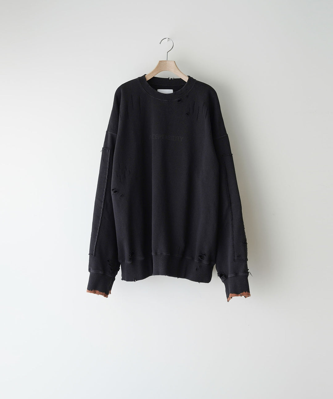 ssstein(シュタイン)の24AWコレクション OVERSIZED REBUILD SWEAT LS - BLACK 公式通販サイトsession福岡セレクトショップ
