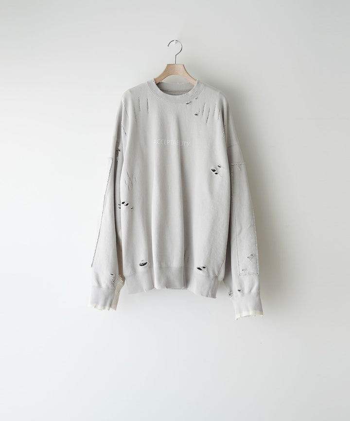 ssstein(シュタイン)の24AWコレクション OVERSIZED REBUILD SWEAT LS - GREIGE 公式通販サイトsession福岡セレクトショップ