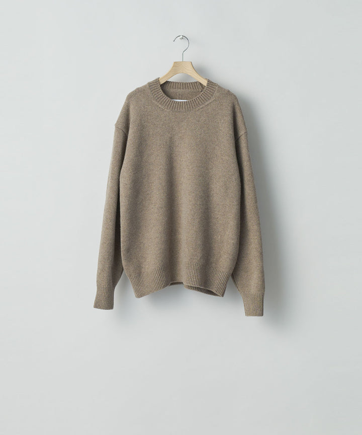 ssstein(シュタイン)の24AWコレクション EXTRA FINE WOOL WARM KNIT CREW NECK LS - TOP BEIGE 公式通販サイトsession福岡セレクトショップ