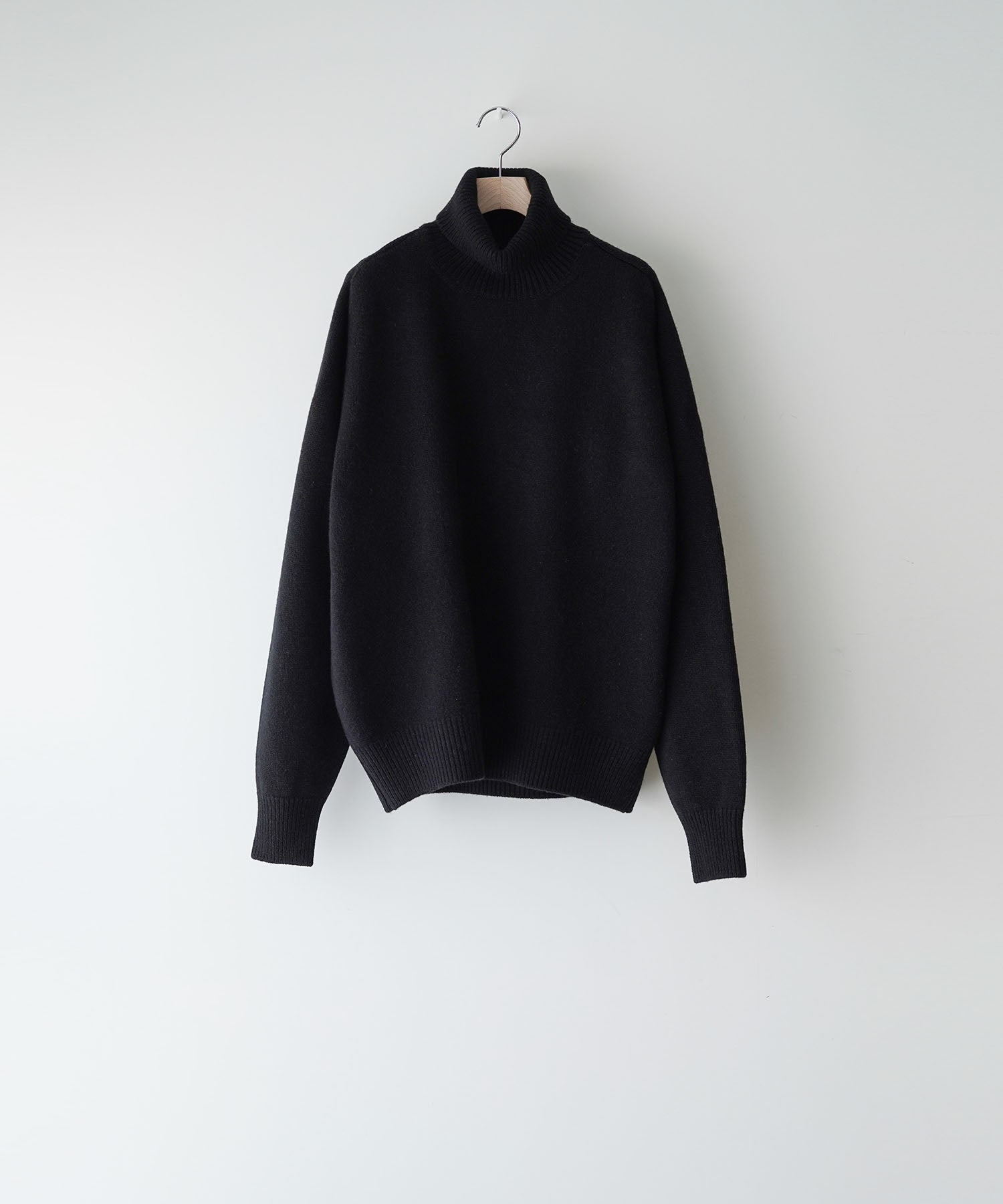 ssstein(シュタイン)の24AWコレクション EXTRA FINE WOOL WARM KNIT TURTLE NECK LS - BLACK 公式通販サイトsession福岡セレクトショップ