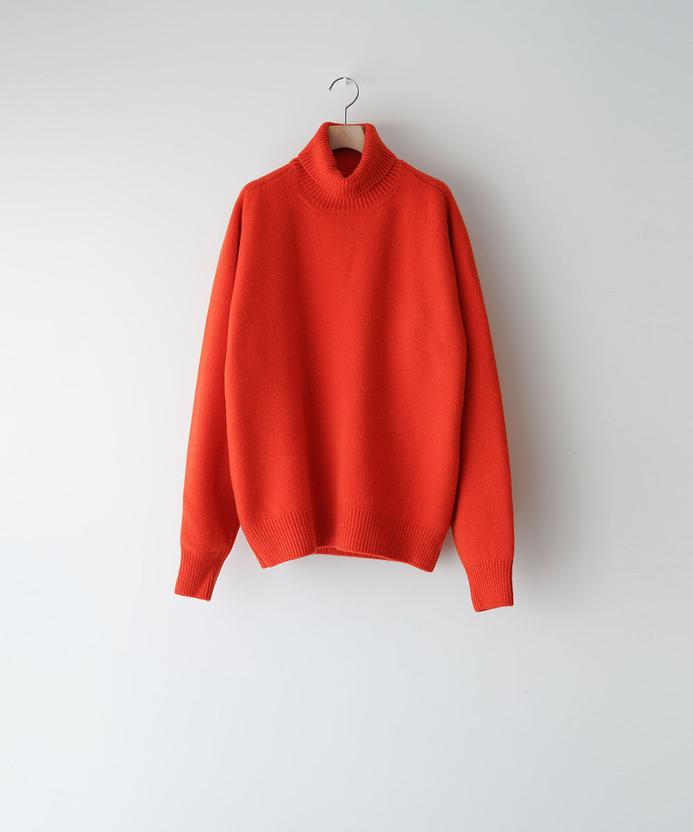 ssstein(シュタイン)の24AWコレクション EXTRA FINE WOOL WARM KNIT TURTLE NECK LS - ORANGE 公式通販サイトsession福岡セレクトショップ