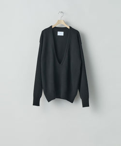 ssstein(シュタイン)の24AWコレクション EXTRA FINE WOOL KNIT DEEP V NECK LS - BLACK 公式通販サイトsession福岡セレクトショップ