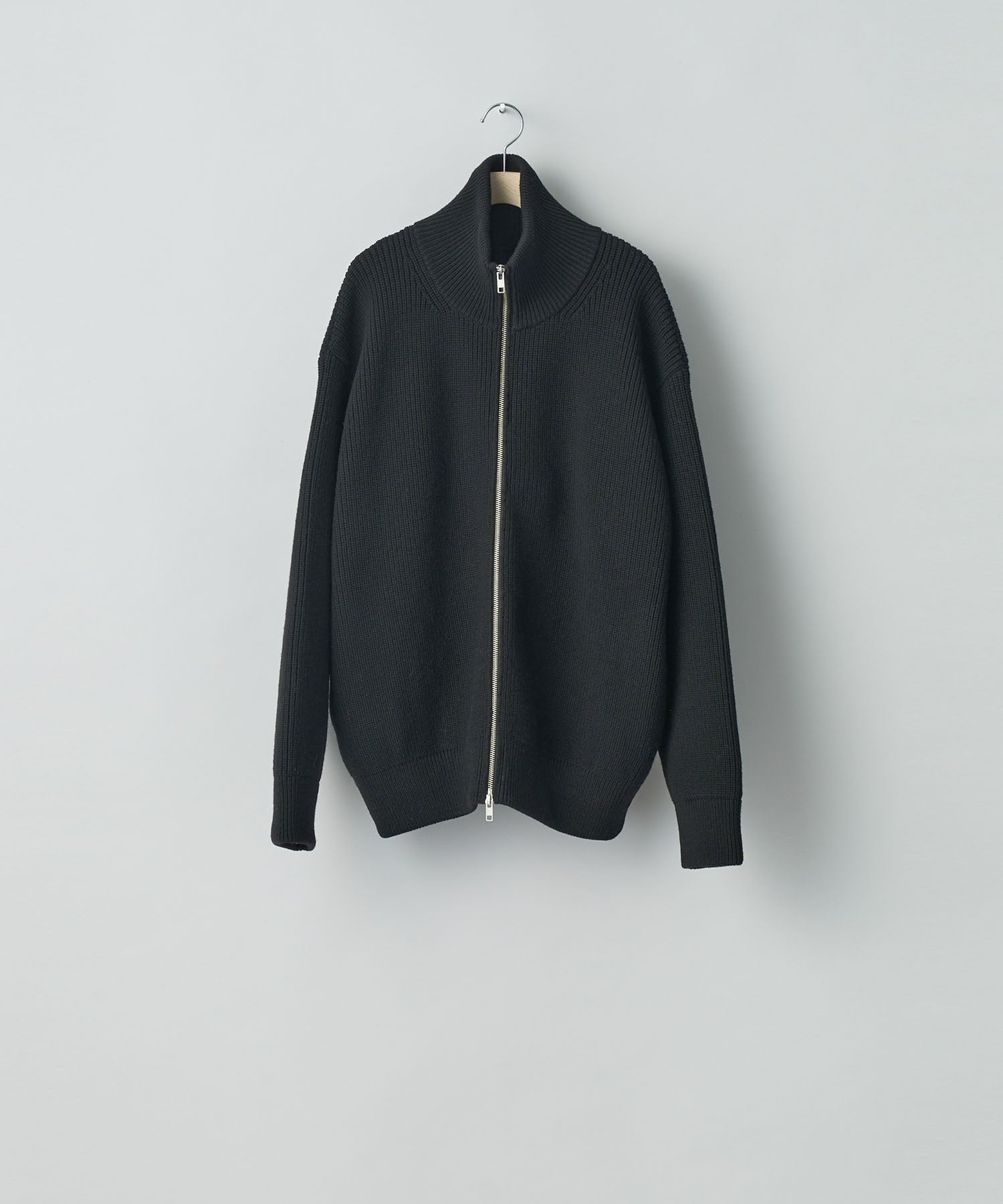 ssstein(シュタイン)の24AWコレクション OVERSIZED DRIVERS KNIT ZIP JACKET - BLACK 公式通販サイトsession福岡セレクトショップ