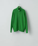 画像をギャラリービューアに読み込む, ssstein(シュタイン)の24AWコレクション OVERSIZED DRIVERS KNIT ZIP JACKET - GREEN 公式通販サイトsession福岡セレクトショップ
