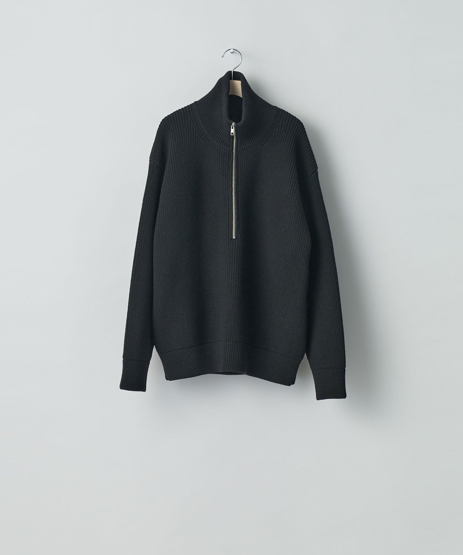 ssstein(シュタイン)の24AWコレクション OVERSIZED DRIVERS KNIT HALF ZIP PULLOVER - BLACK 公式通販サイトsession福岡セレクトショップ