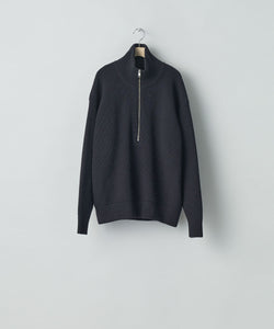 ssstein(シュタイン)の24AWコレクション OVERSIZED DRIVERS KNIT HALF ZIP PULLOVER - DARK NAVY 公式通販サイトsession福岡セレクトショップ