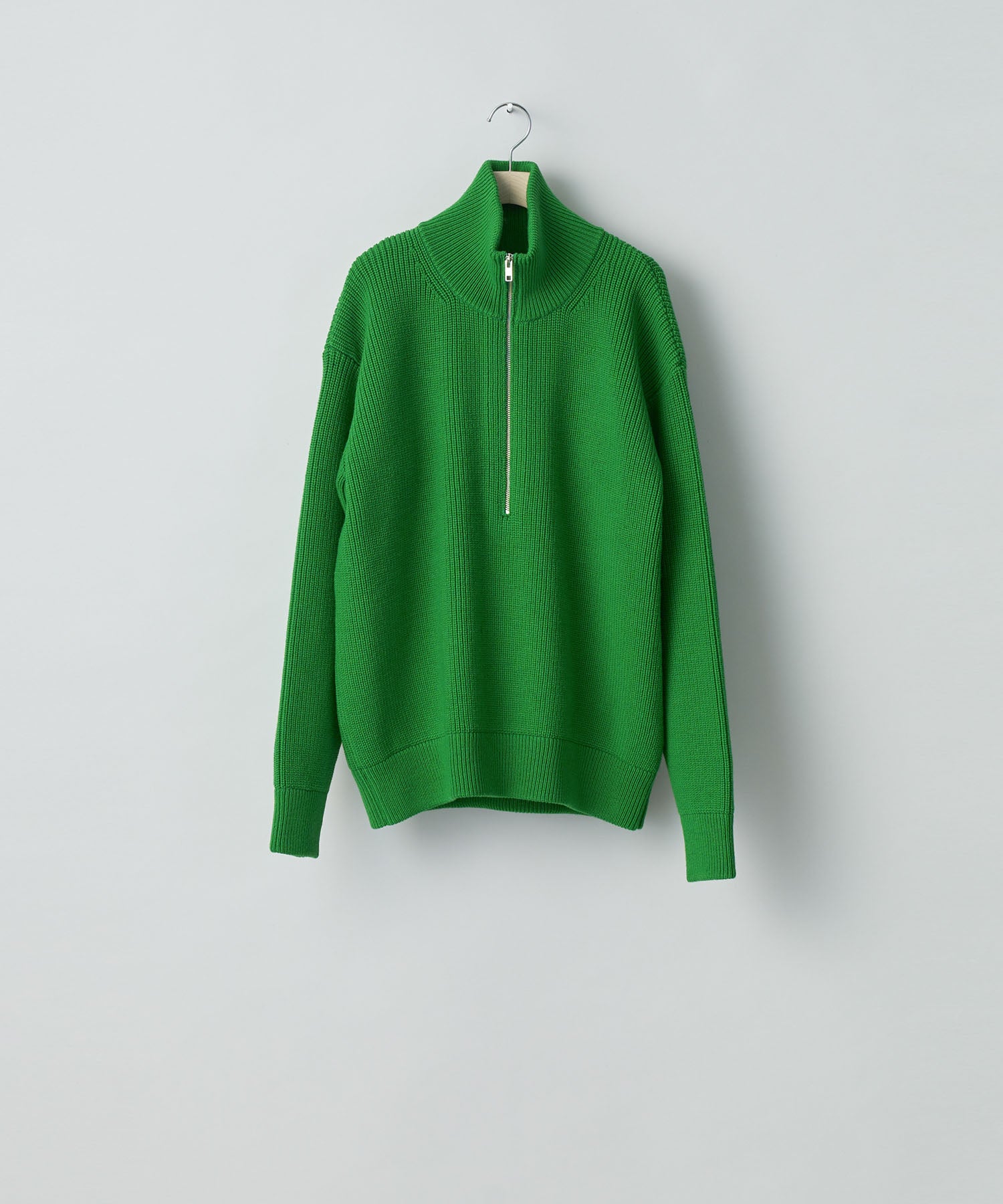 ssstein(シュタイン)の24AWコレクション OVERSIZED DRIVERS KNIT HALF ZIP PULLOVER - GREEN 公式通販サイトsession福岡セレクトショップ