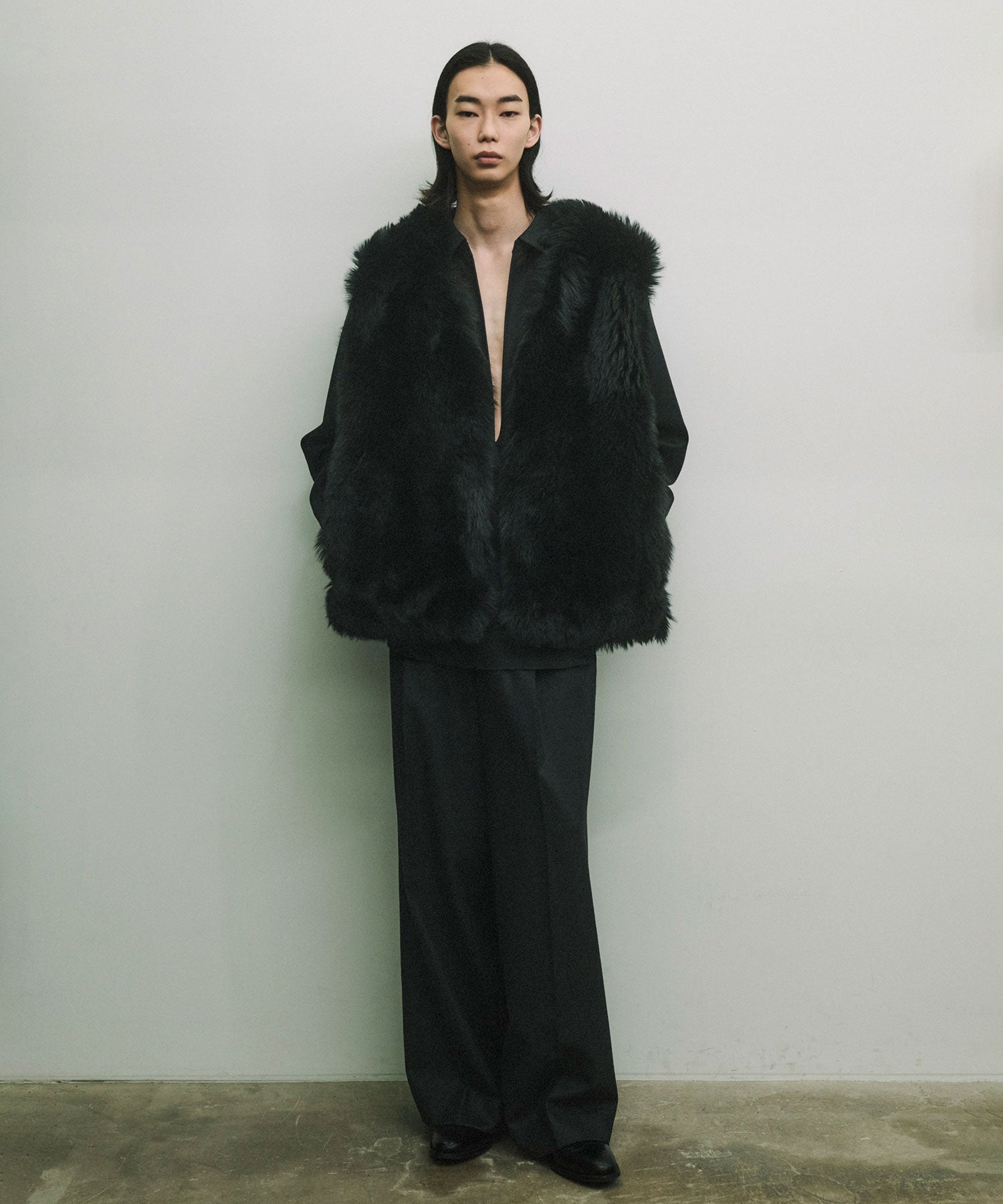 ssstein(シュタイン)の24AWコレクション SHEEP FUR VEST - BLACK 公式通販サイトsession福岡セレクトショップ