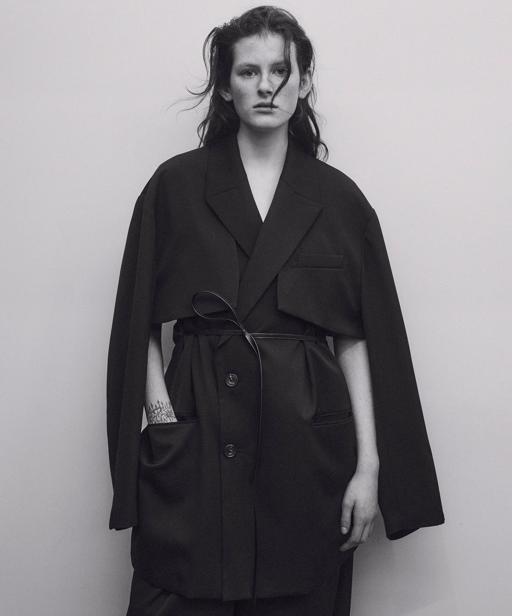 ssstein(シュタイン)の24AWコレクション OVERSIZED LAPELED COMBINATION JACKET - BLACK 公式通販サイトsession福岡セレクトショップ