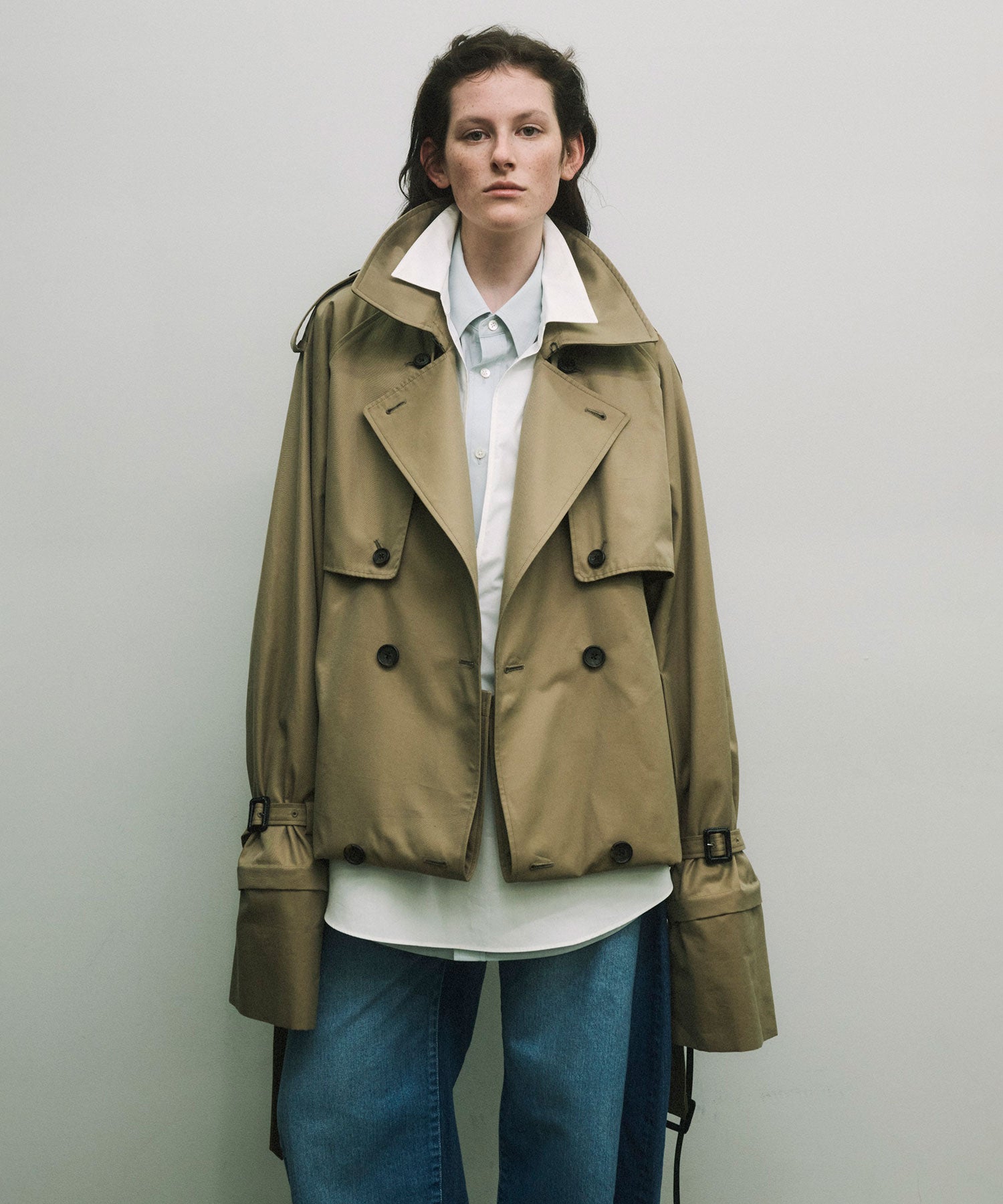 ssstein(シュタイン)の24AWコレクション LAYERED SHORT TRENCH COAT - BEIGE 公式通販サイトsession福岡セレクトショップ