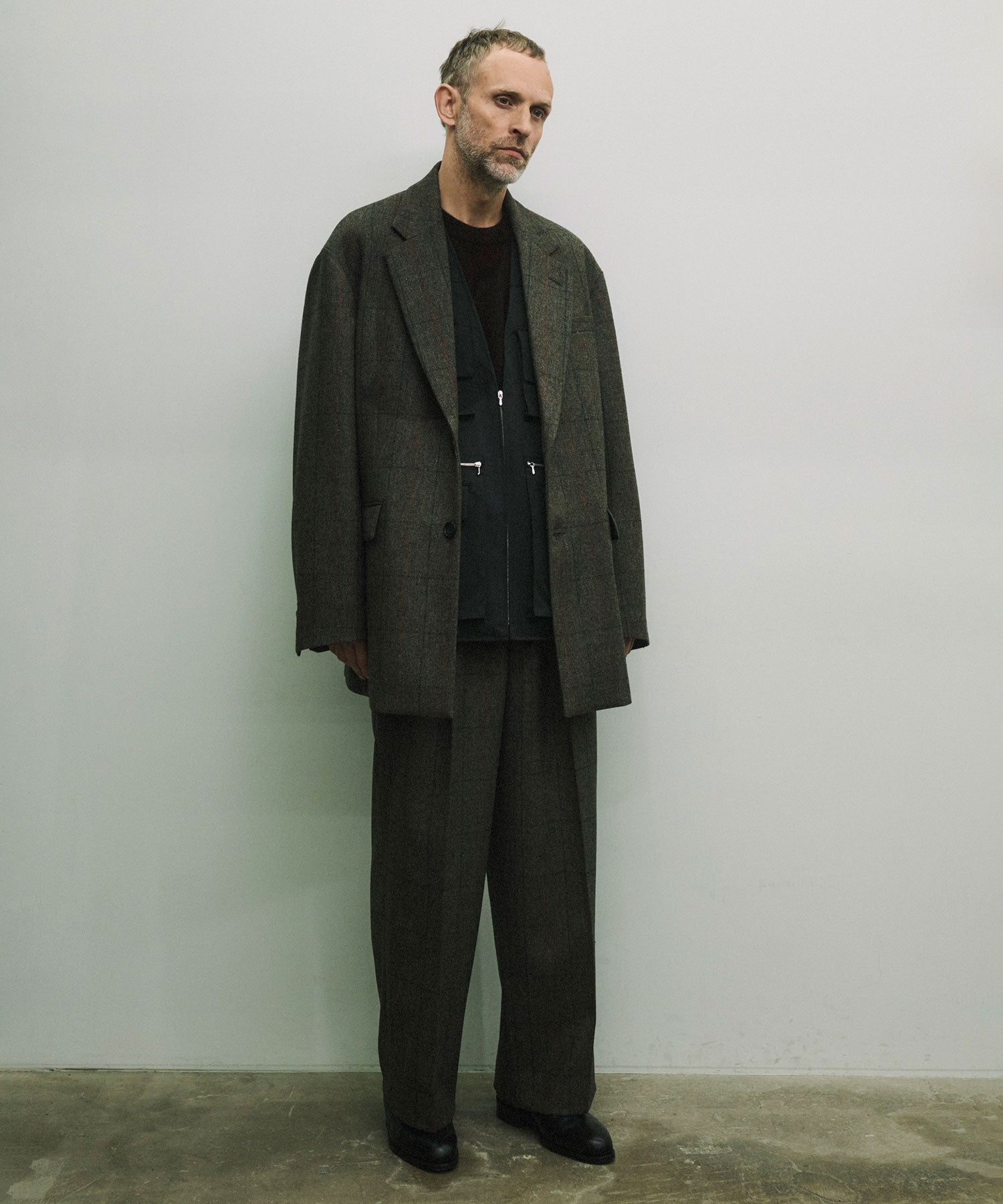 ssstein(シュタイン)の24AWコレクション OVERSIZED SINGLE BREASTED LONG JACKET - GLEN CHECK 公式通販サイトsession福岡セレクトショップ