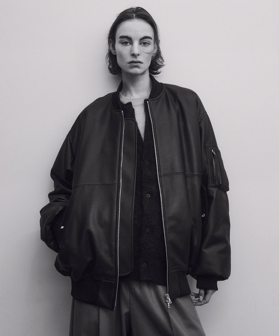 ssstein(シュタイン)の24AWコレクション LEATHER FLIGHT JACKET - BLACK 公式通販サイトsession福岡セレクトショップ
