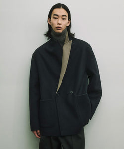 ssstein(シュタイン)の24AWコレクション REVERSIBLE PEAK LAPEL JACKET - NAVY × GREY KHAKI 公式通販サイトsession福岡セレクトショップ