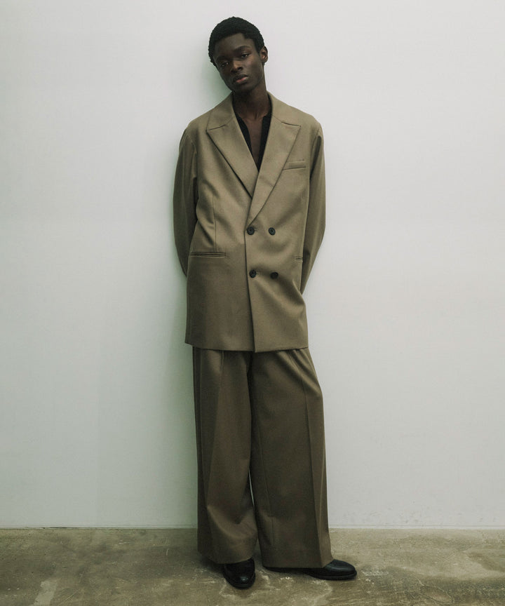 ssstein(シュタイン)の24AWコレクション OVERSIZED PEAK LAPEL JACKET - DARK BEIGE 公式通販サイトsession福岡セレクトショップ