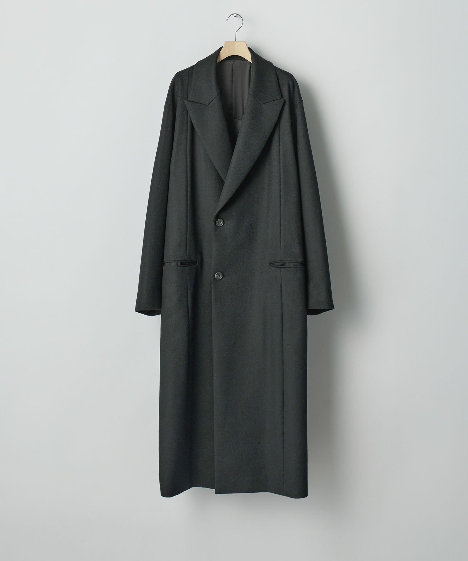 週末特価‼️stein レイヤード コート ssstein / シュタイン】OVERSIZED MAXI-LENGTH PEAK LAPEL COAT
