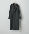 【ssstein】OVERSIZED MAXI-LENGTH PEAK LAPEL COAT - BLACK