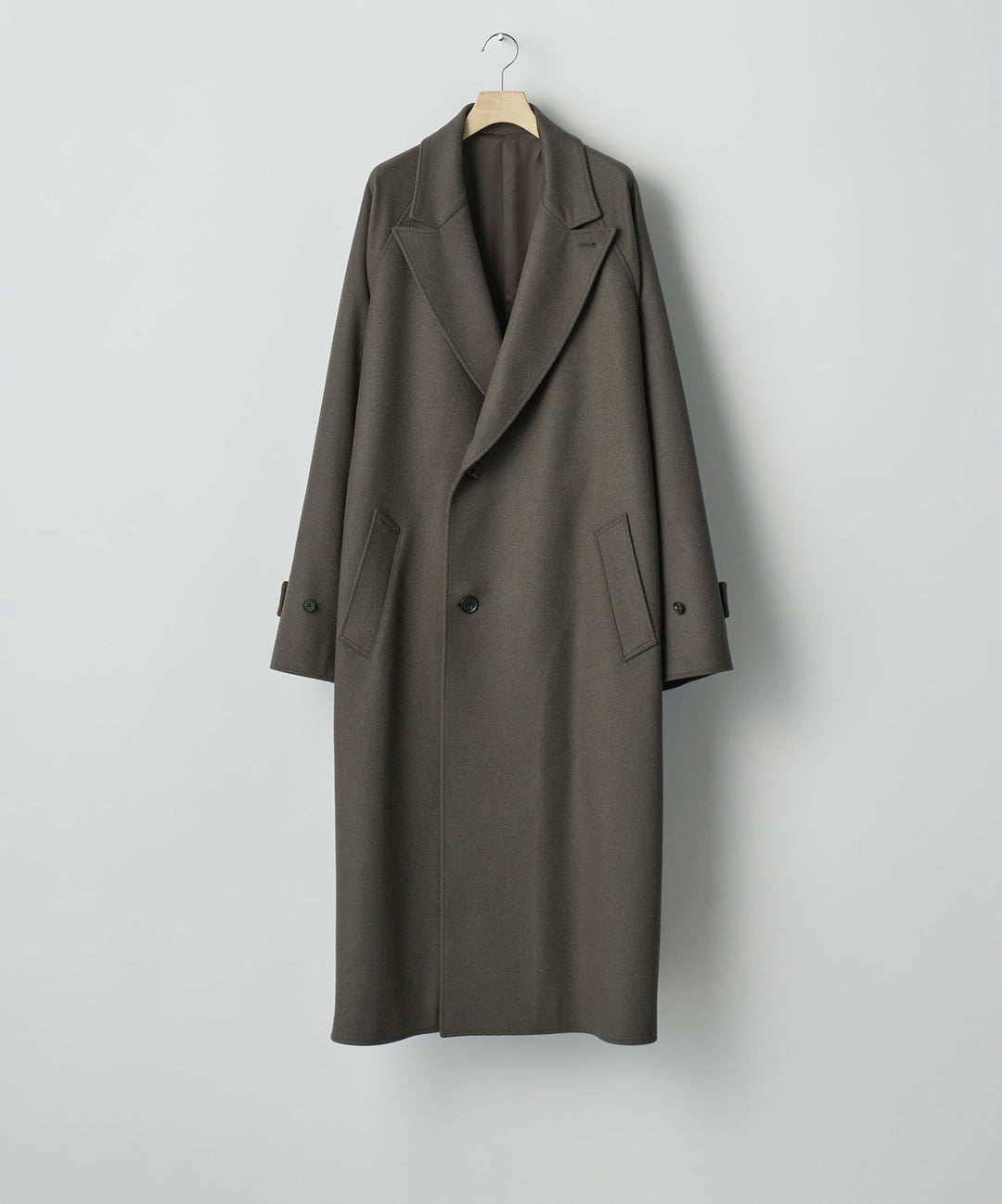 ssstein(シュタイン)のOVERSIZED PEAK LAPEL COAT - GREY KHAKIの公式通販サイトsession福岡セレクトショップ
