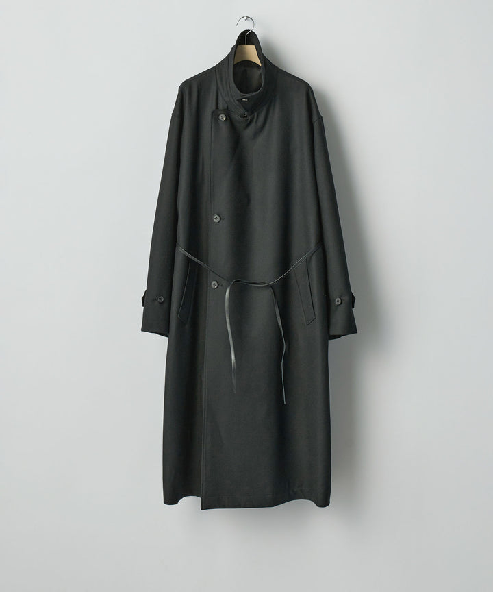 ssstein(シュタイン)のWOOL FLANNEL OVERSIZED DOUBLE BREASTED COAT - BLACKの公式通販サイトsession福岡セレクトショップ