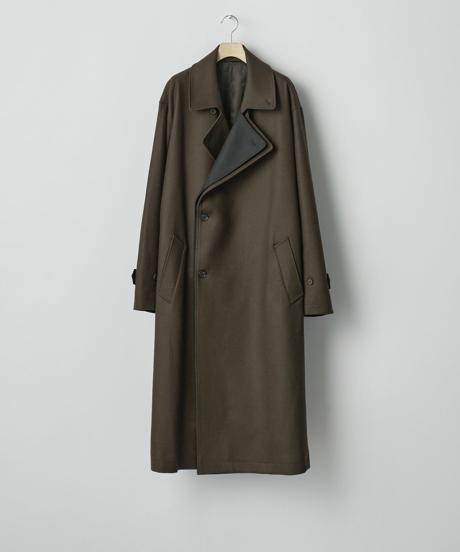 ssstein(シュタイン)のDOUBLE LAPELED DOUBLE BREASTED COAT - GREY BROWNの公式通販サイトsession福岡セレクトショップ