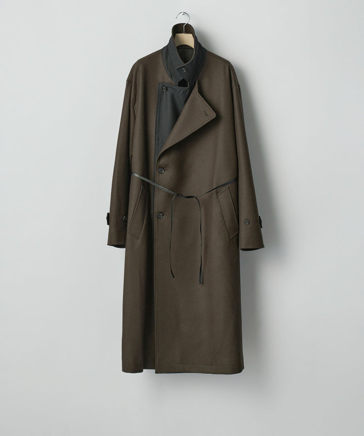 ssstein(シュタイン)のDOUBLE LAPELED DOUBLE BREASTED COAT - GREY BROWNの公式通販サイトsession福岡セレクトショップ