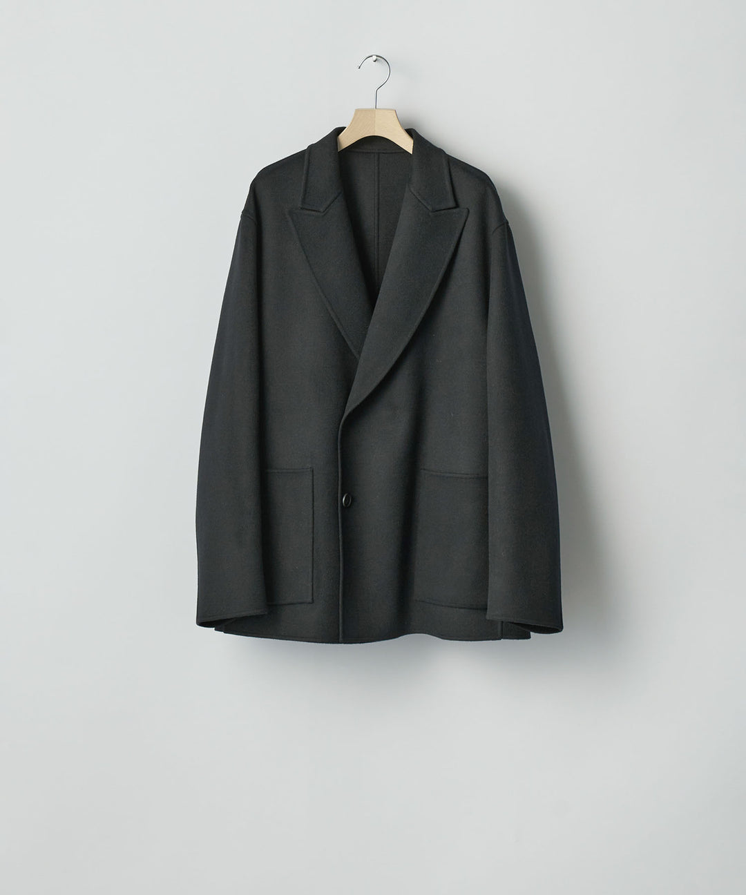 ssstein(シュタイン)のWOOL/CASHMERE REVERSIBLE PEAK LAPEL JACKET - BLACK × BLACKの公式通販サイトsession福岡セレクトショップ