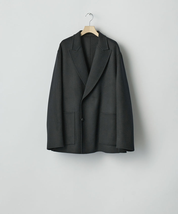 ssstein(シュタイン)のWOOL/CASHMERE REVERSIBLE PEAK LAPEL JACKET - BLACK × BLACKの公式通販サイトsession福岡セレクトショップ