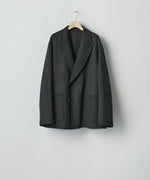 画像をギャラリービューアに読み込む, ssstein(シュタイン)のWOOL/CASHMERE REVERSIBLE PEAK LAPEL JACKET - BLACK × BLACKの公式通販サイトsession福岡セレクトショップ
