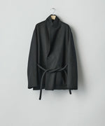 画像をギャラリービューアに読み込む, ssstein(シュタイン)のWOOL/CASHMERE REVERSIBLE PEAK LAPEL JACKET - BLACK × BLACKの公式通販サイトsession福岡セレクトショップ
