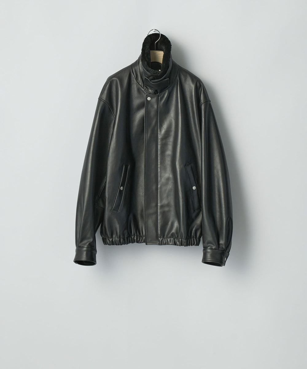 ssstein(シュタイン)のMOUTON COLLAR SHEEP LEATHER ZIP JACKET - BLACKの公式通販サイトsession福岡セレクトショップ