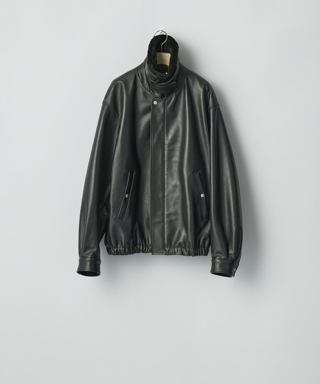 ssstein(シュタイン)のMOUTON COLLAR SHEEP LEATHER ZIP JACKET - BLACKの公式通販サイトsession福岡セレクトショップ