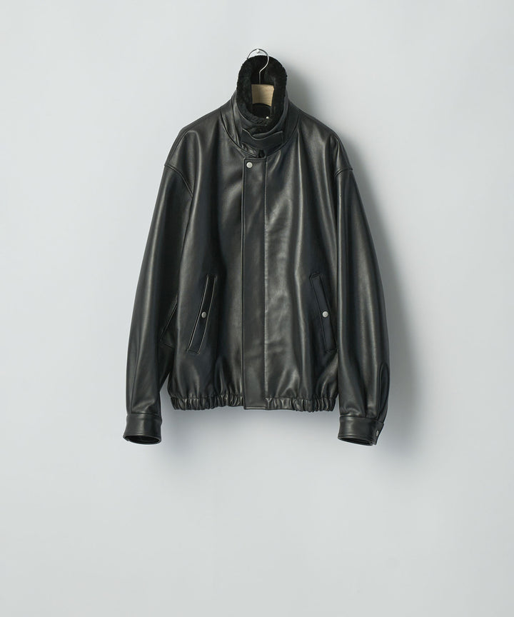 ssstein(シュタイン)のMOUTON COLLAR SHEEP LEATHER ZIP JACKET - BLACKの公式通販サイトsession福岡セレクトショップ
