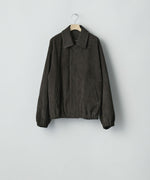 画像をギャラリービューアに読み込む, ssstein(シュタイン)のCOW SUEDE ZIP SHORT JACKET - DARK BROWNの公式通販サイトsession福岡セレクトショップ
