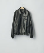 画像をギャラリービューアに読み込む, ssstein(シュタイン)のSHEEP LEATHER FLIGHT JACKET - BLACKの公式通販サイトsession福岡セレクトショップ

