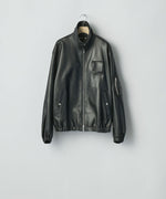 画像をギャラリービューアに読み込む, ssstein(シュタイン)のSHEEP LEATHER FLIGHT JACKET - BLACKの公式通販サイトsession福岡セレクトショップ
